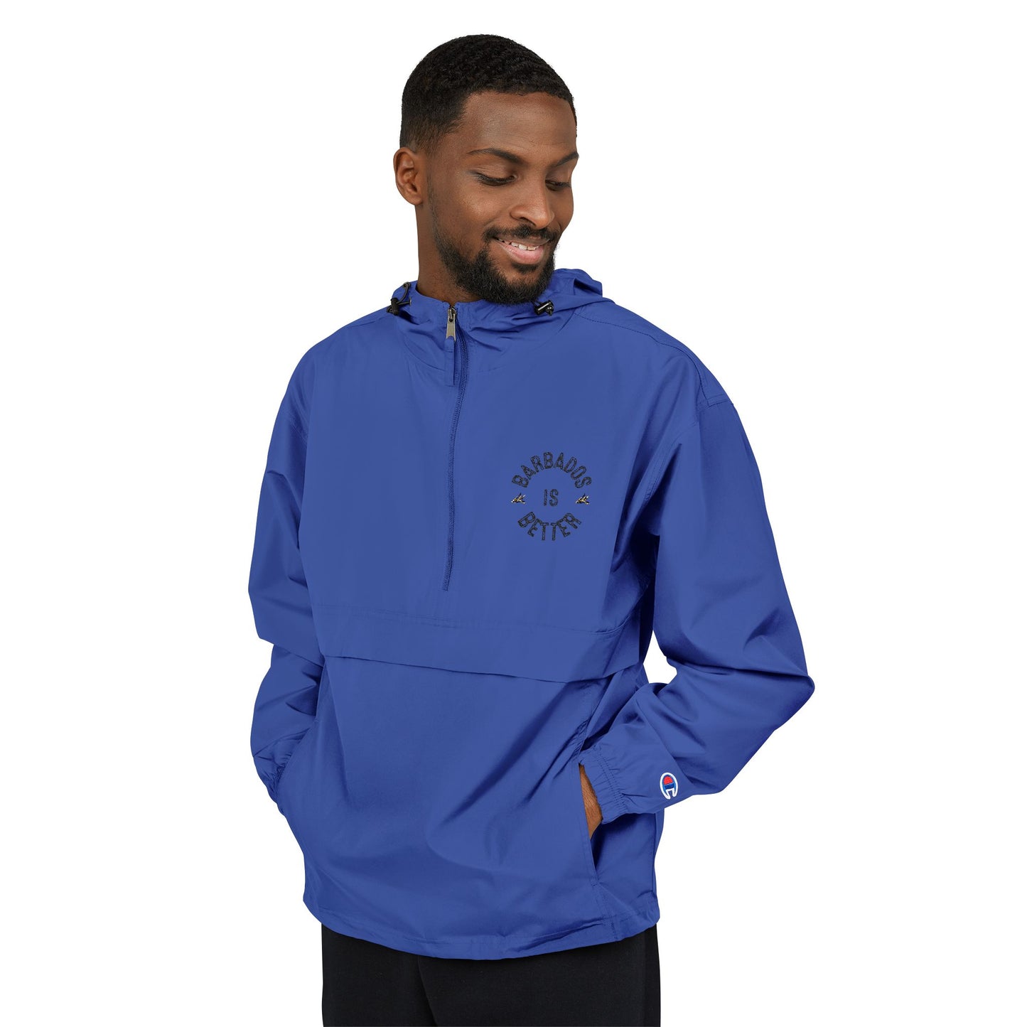 BARBADOS IS BETTER Packable Anorak Jacket, Lightweight Windbreaker, Outdoor Jacket, Travel Jacket, Summer Rain Gear, Festival Fashion