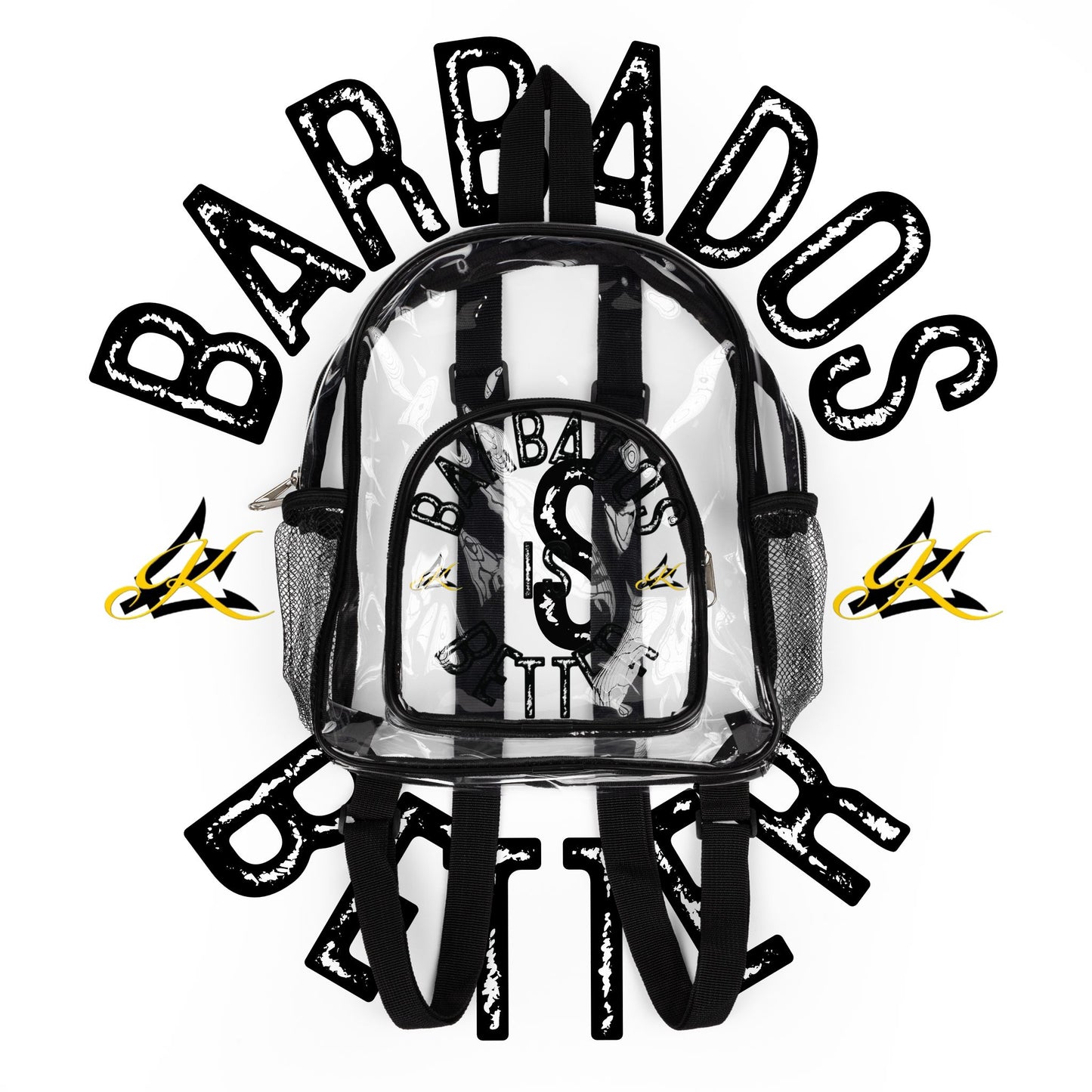 BARBADOS IS BETTER Clear Stadium Backpack