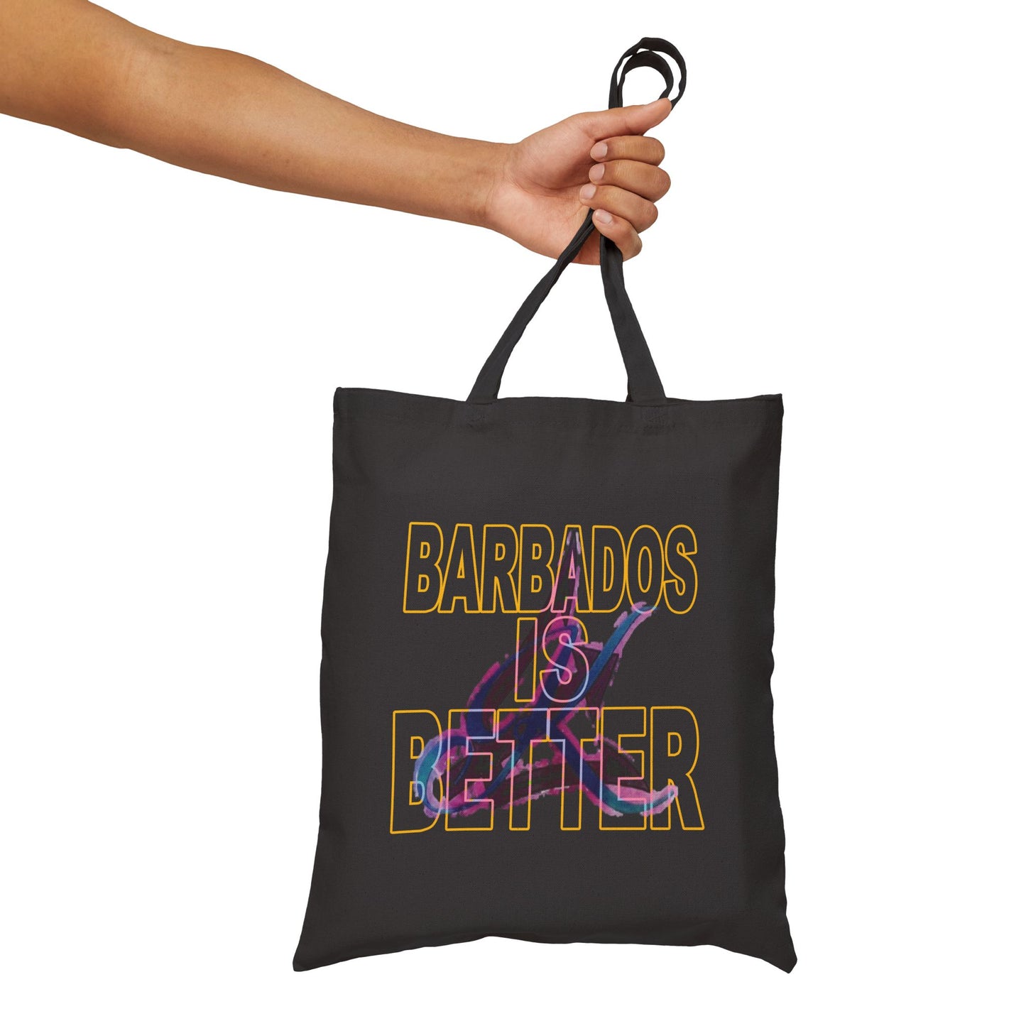 BARBADOS IS BETTER Cotton Canvas Tote Bag