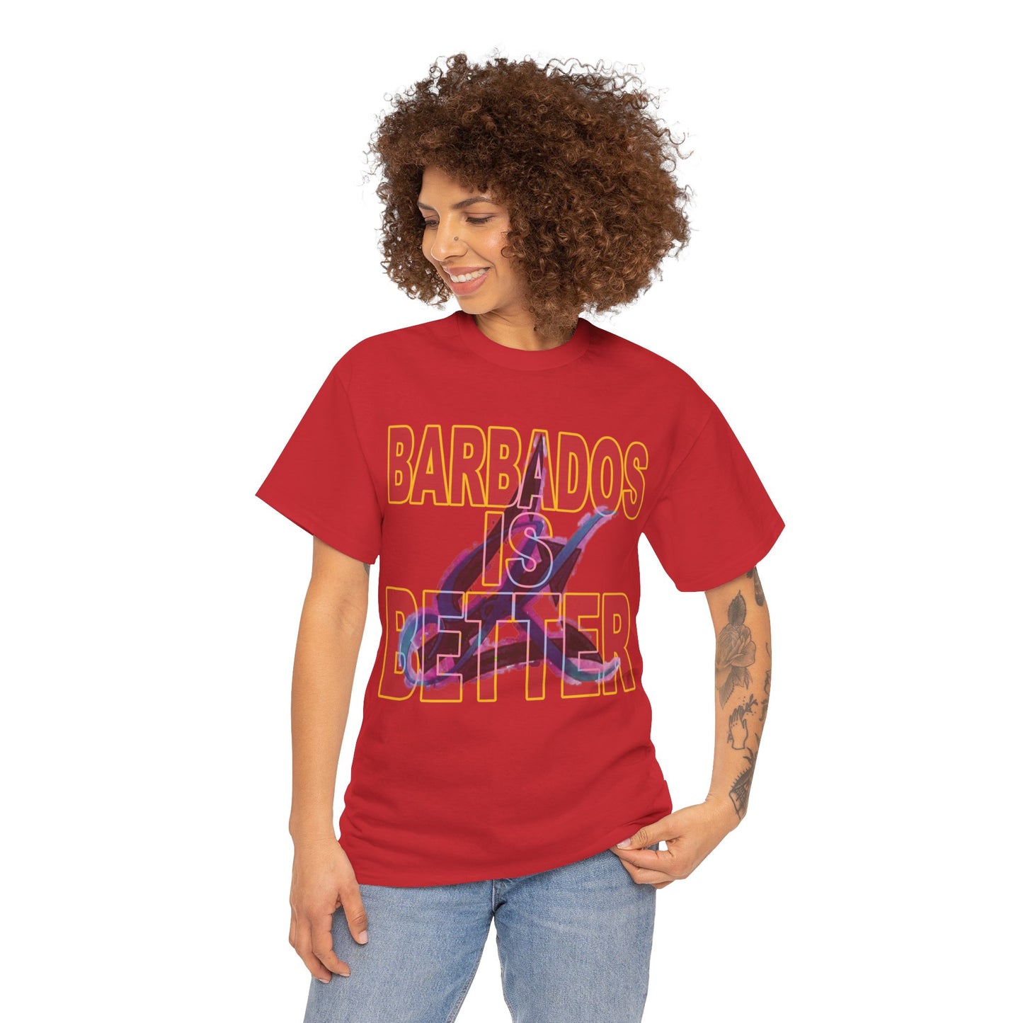 BARBADOS IS BETTER Unisex Heavy Cotton Tee