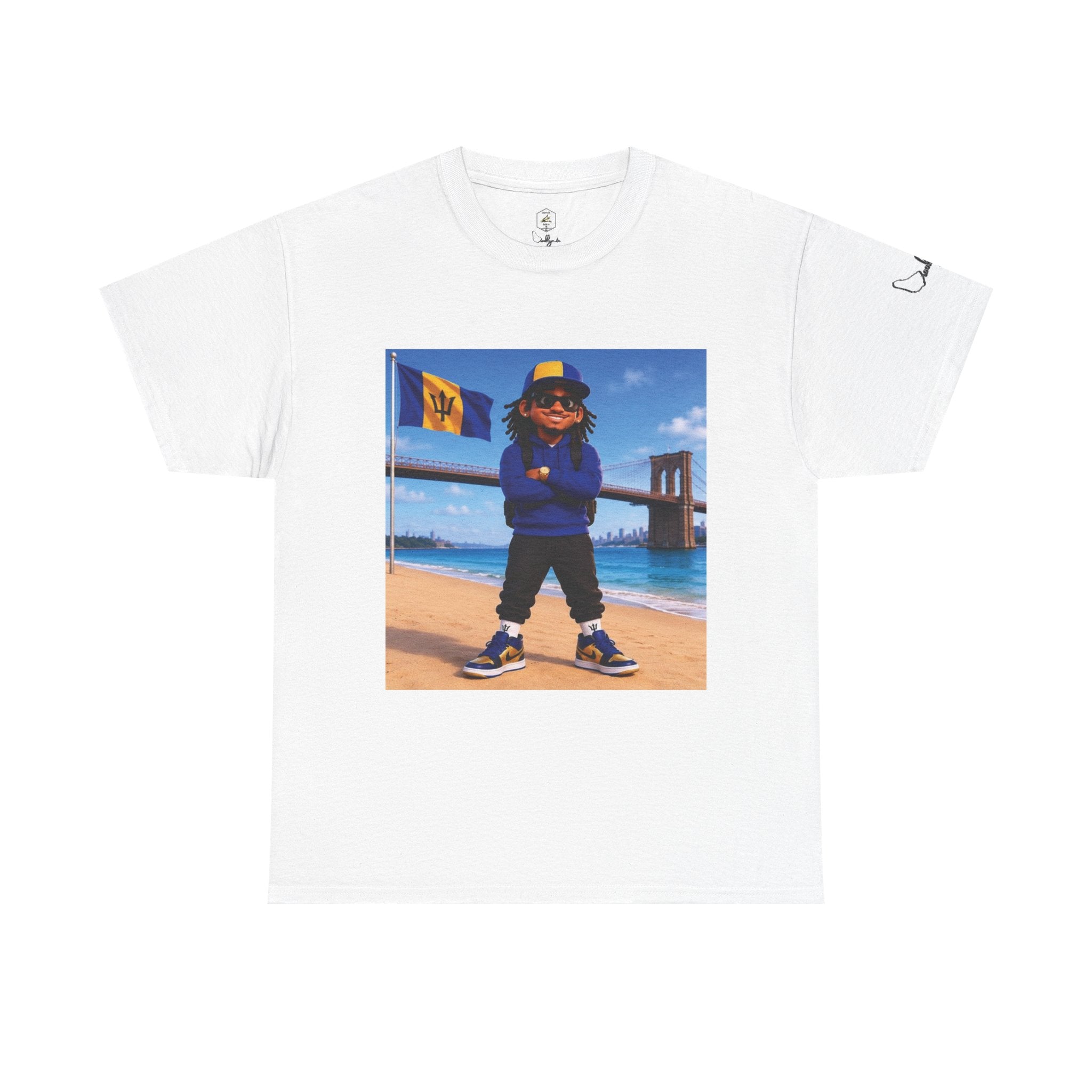 Bajan Brooklynite Mascot Graphic T-Shirt – Unisex, Style 2