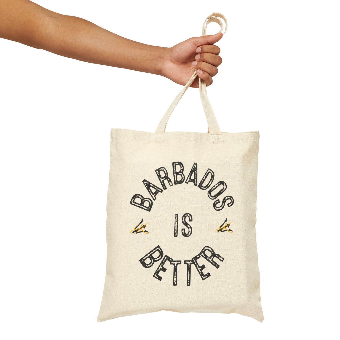 BARBADOS IS BETTER(3) Cotton Canvas Tote Bag