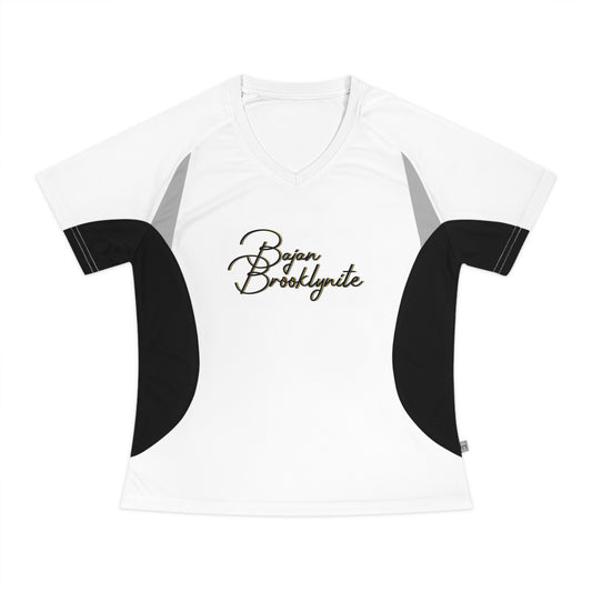 Bajan Brooklynite Women's V-Neck Running Shirt