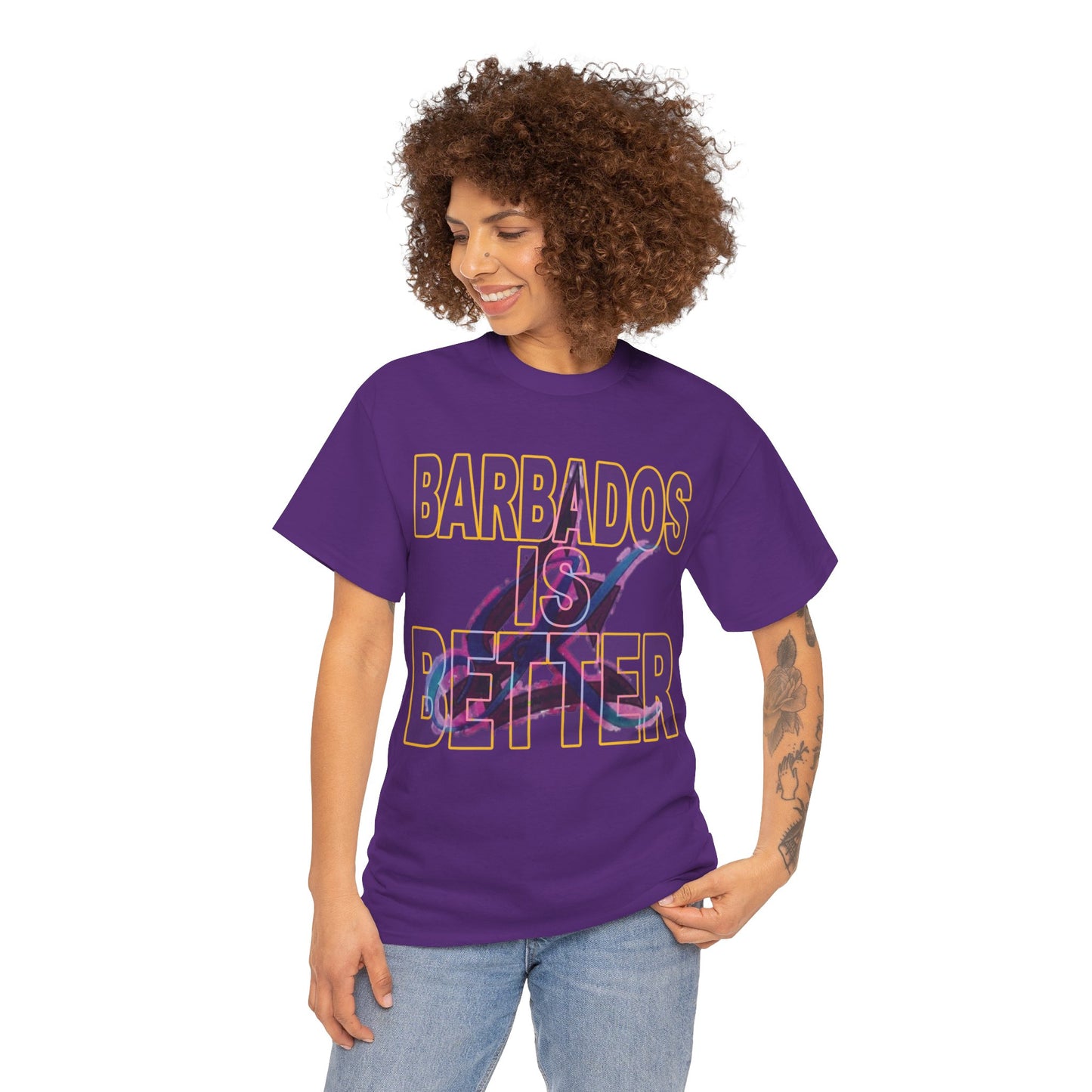 BARBADOS IS BETTER Unisex Heavy Cotton Tee