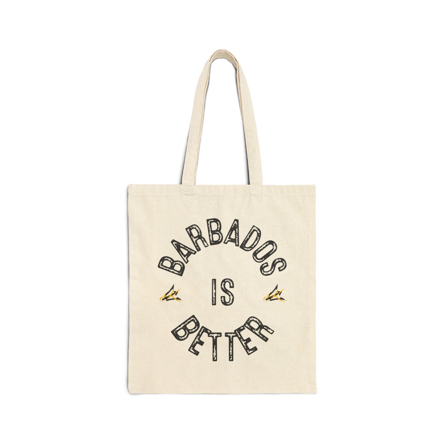 BARBADOS IS BETTER(3) Cotton Canvas Tote Bag