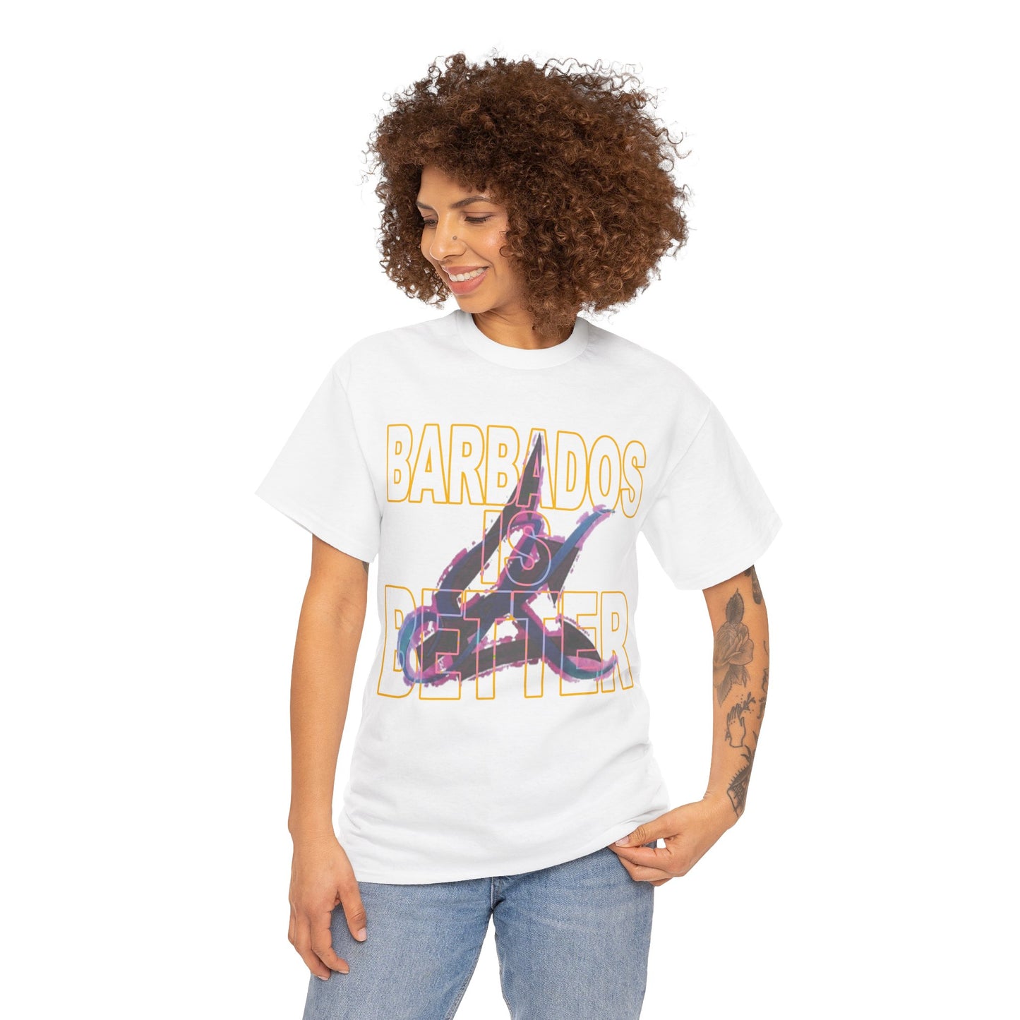 BARBADOS IS BETTER Unisex Heavy Cotton Tee