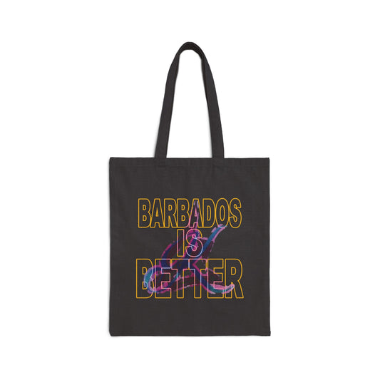 BARBADOS IS BETTER Cotton Canvas Tote Bag