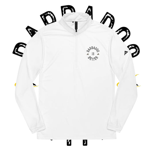 BARBADOS IS BETTER Adidas Quarter-Zip Pullover