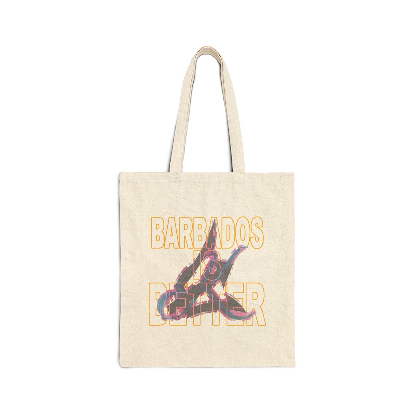 BARBADOS IS BETTER Cotton Canvas Tote Bag