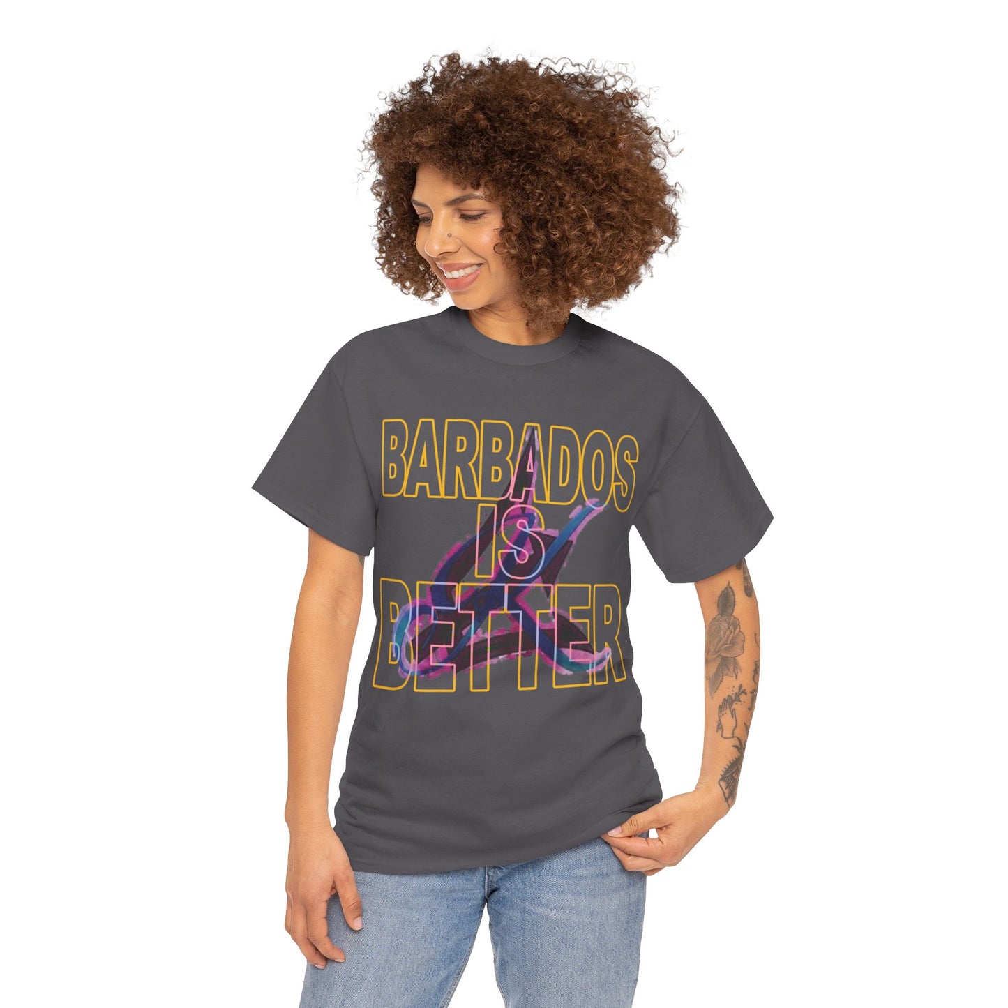 BARBADOS IS BETTER Unisex Heavy Cotton Tee