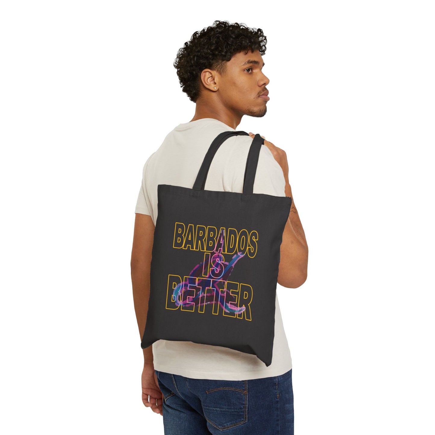 BARBADOS IS BETTER Cotton Canvas Tote Bag