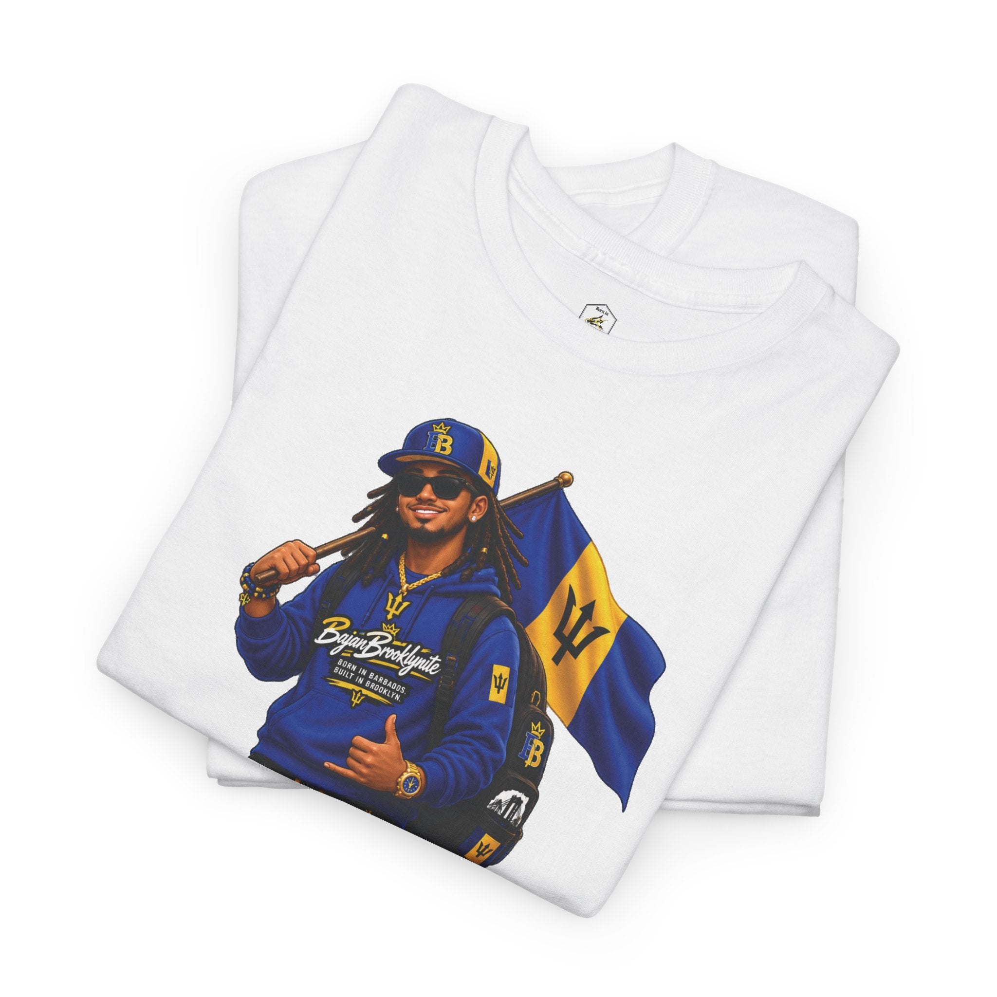 Bajan Brooklynite Mascot Graphic T-Shirt – Unisex, Style 1