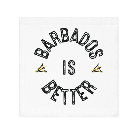 BARBADOS IS BETTER Face Towel - Fun Bath Towel for Beach Days, Travel, Home Decor, Gift for Friends, Tropical Vibes