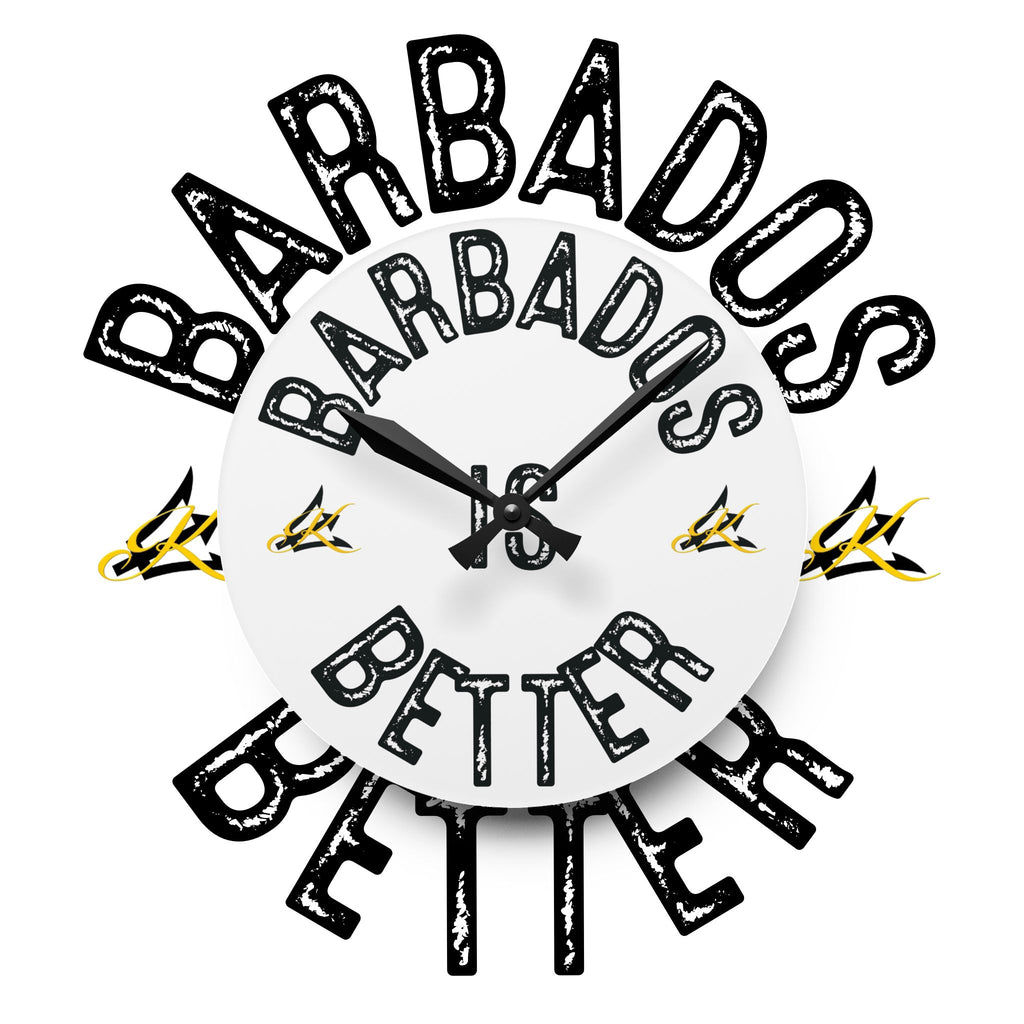 BARBADOS IS BETTER Wall Clock