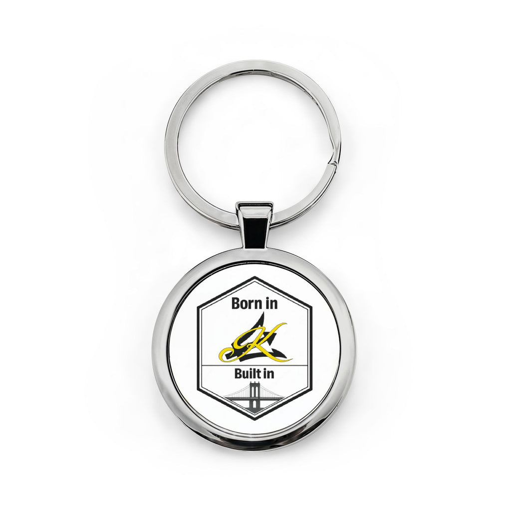 Bajan Brooklynite Born in Barbados. Built in Brooklyn. Keychain