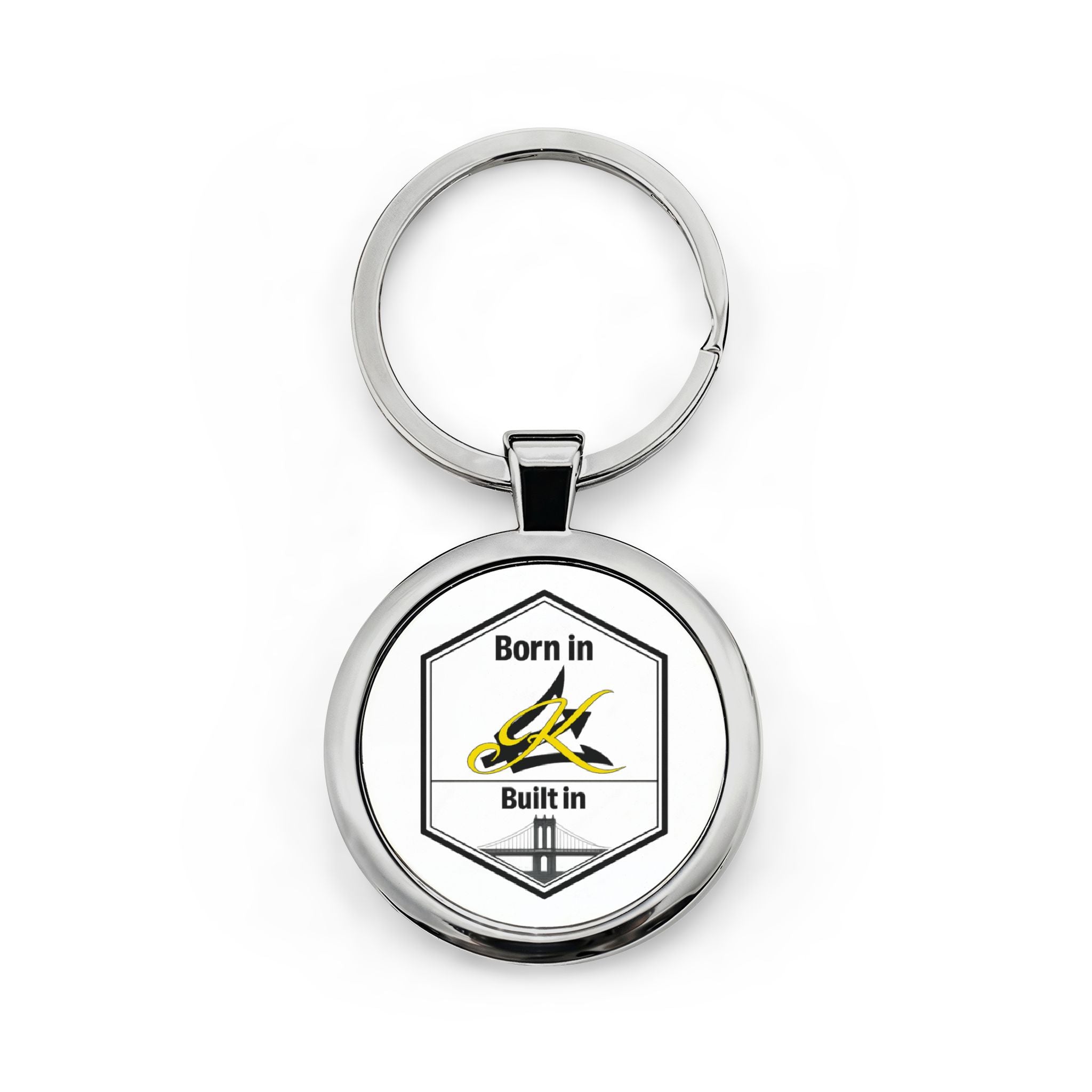 Bajan Brooklynite Born in Barbados. Built in Brooklyn. Keychain