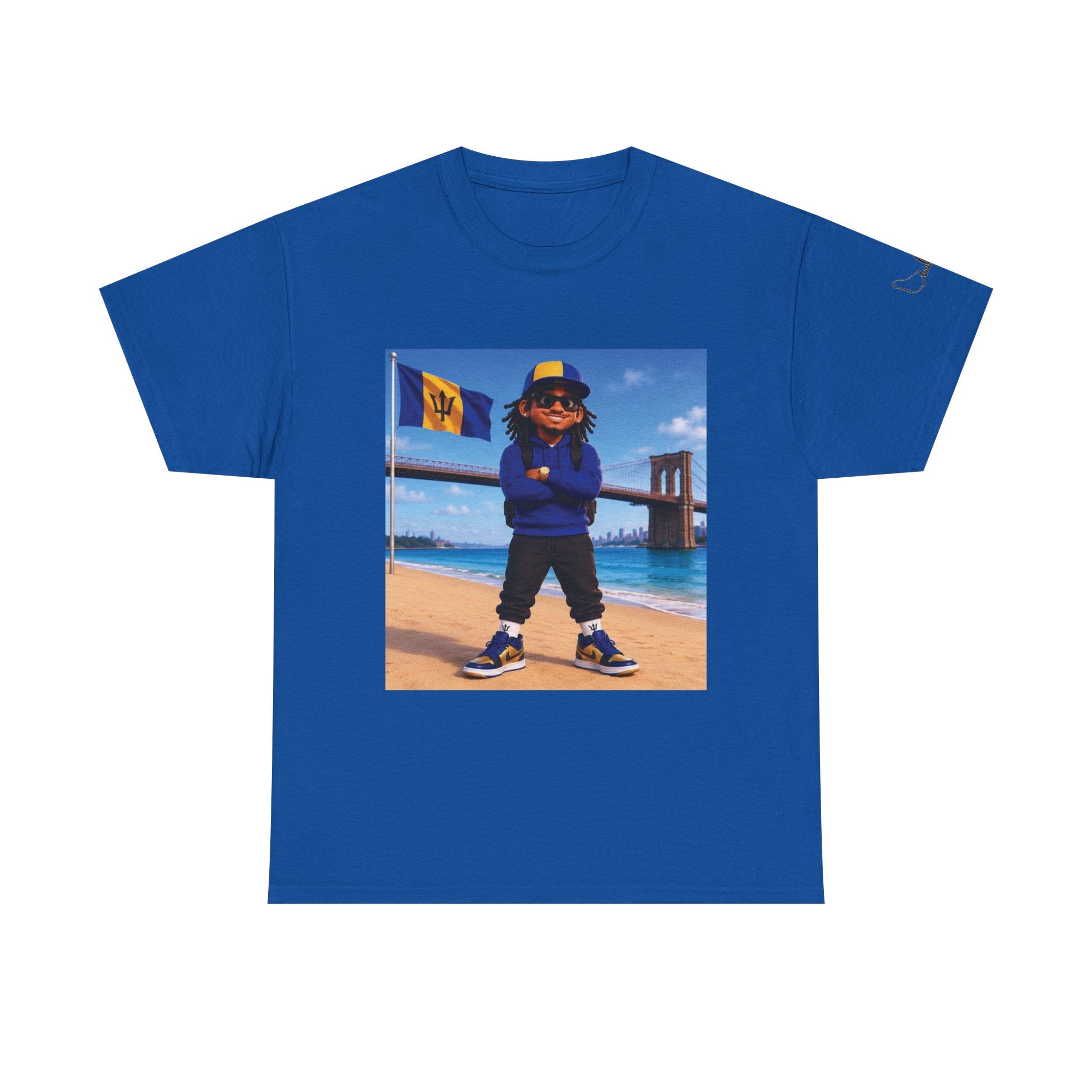 Bajan Brooklynite Mascot Graphic T-Shirt – Unisex, Style 2