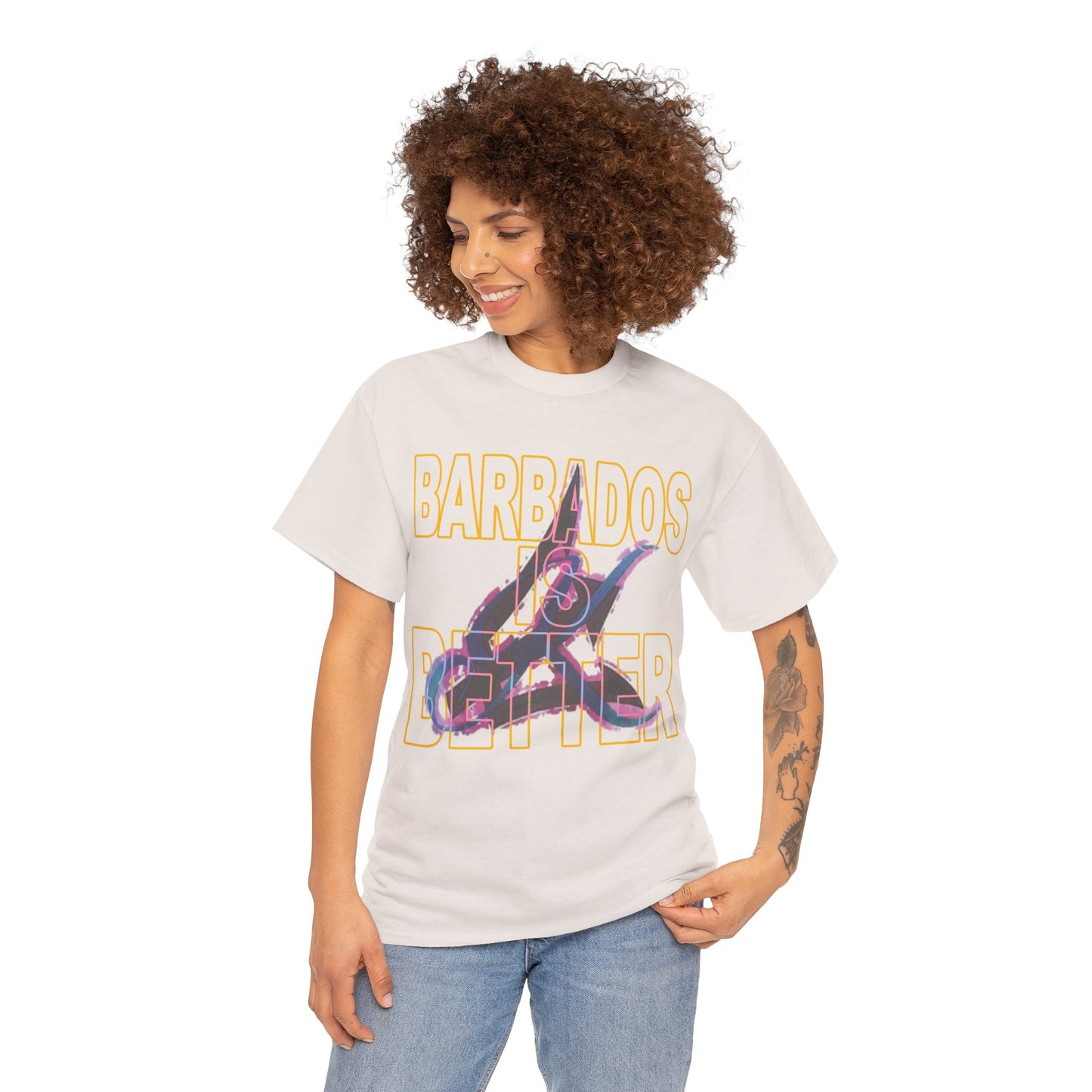 BARBADOS IS BETTER Unisex Heavy Cotton Tee