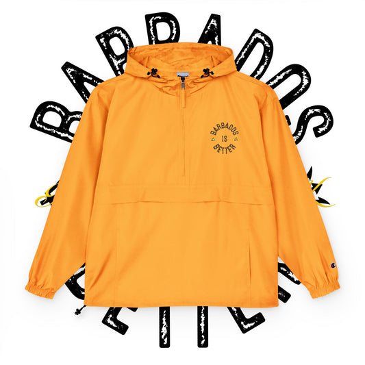 BARBADOS IS BETTER Packable Anorak Jacket, Lightweight Windbreaker, Outdoor Jacket, Travel Jacket, Summer Rain Gear, Festival Fashion