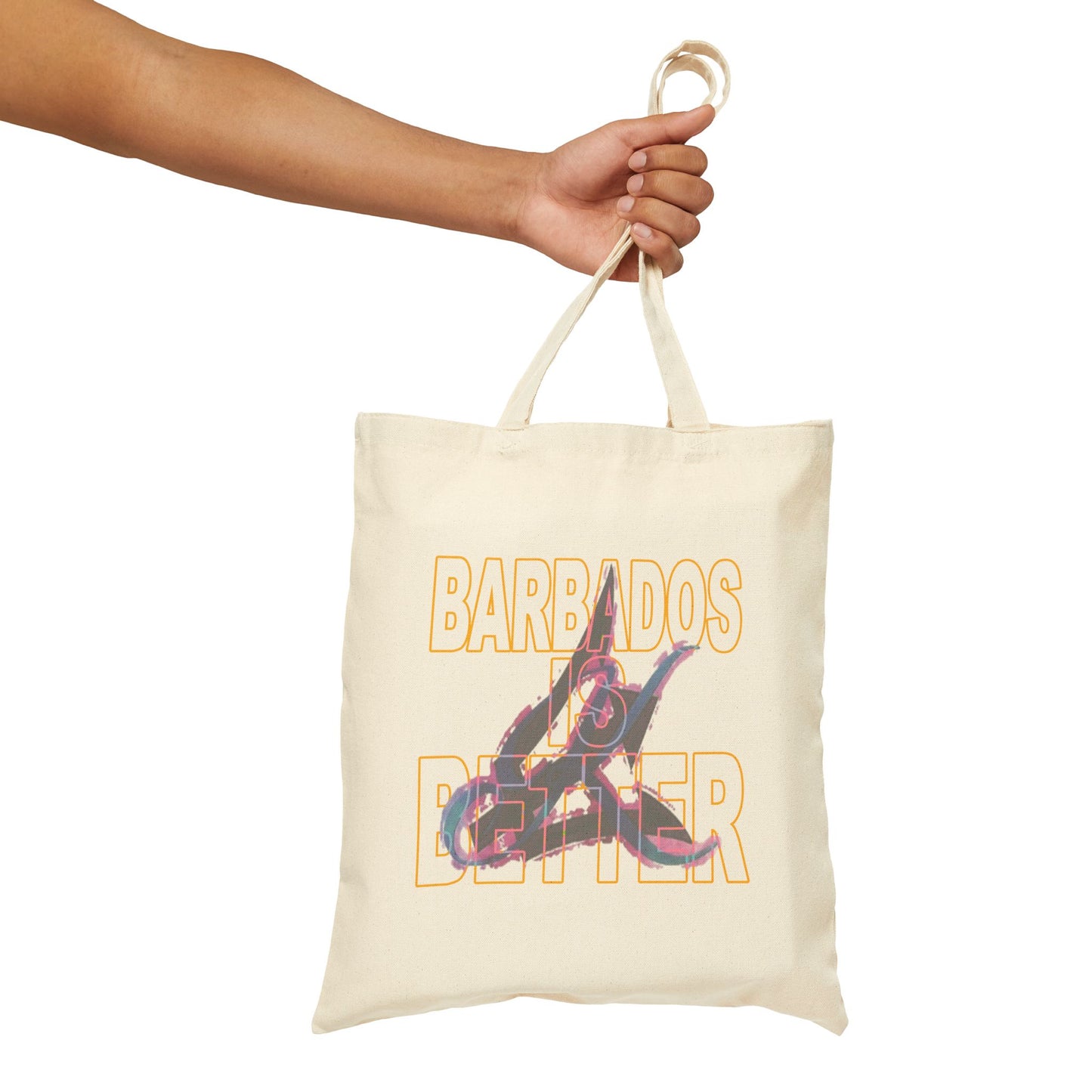 BARBADOS IS BETTER Cotton Canvas Tote Bag