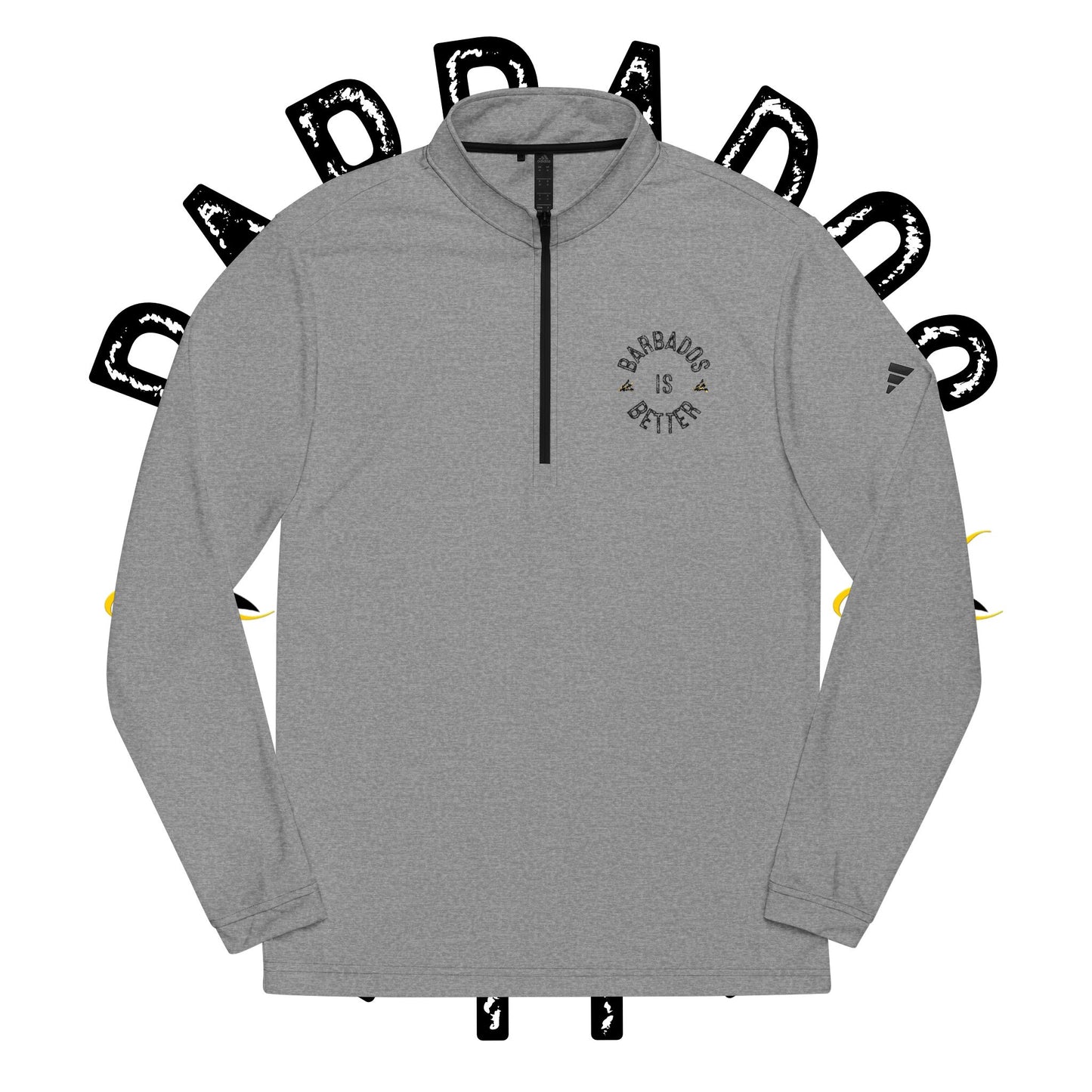 BARBADOS IS BETTER Adidas Quarter-Zip Pullover