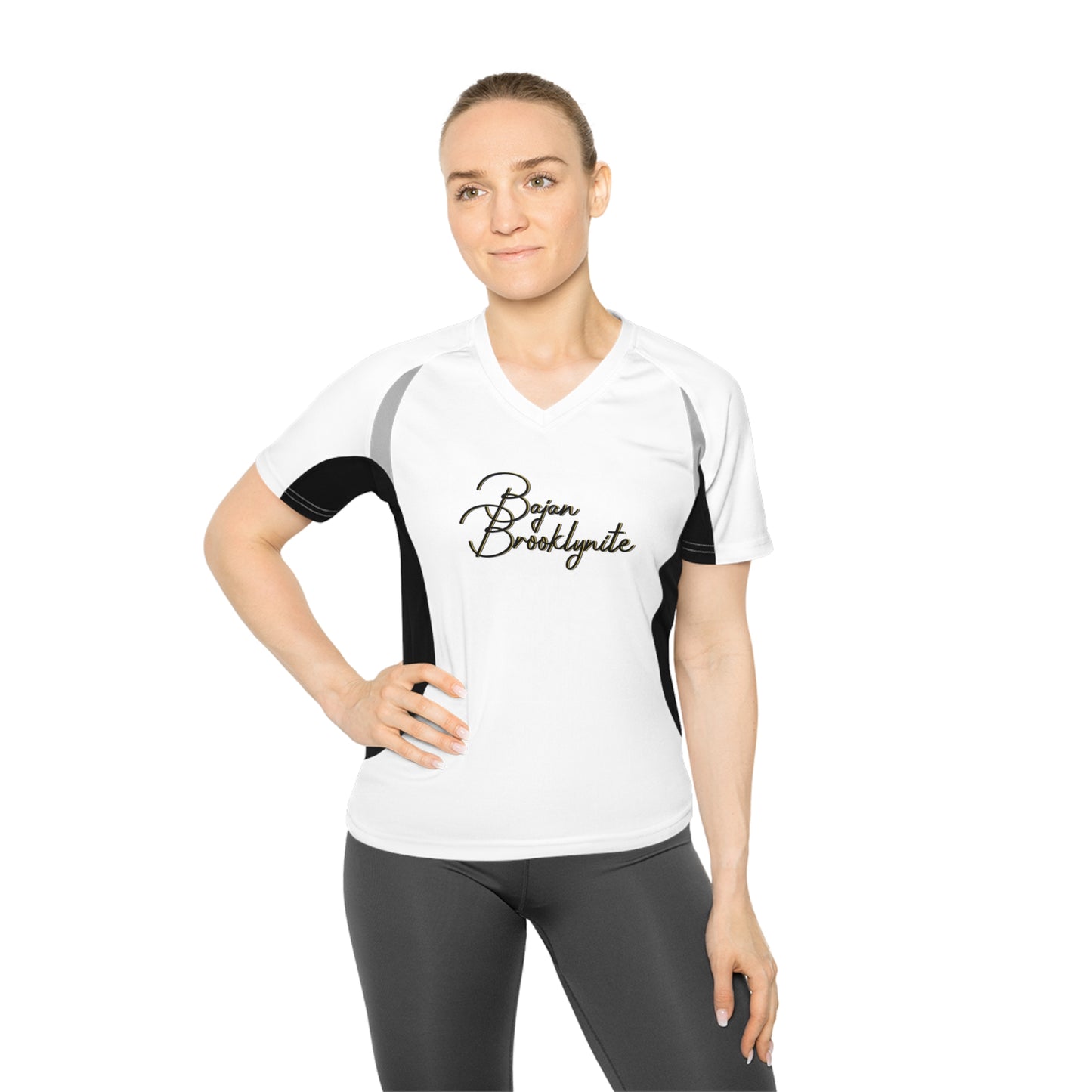 Bajan Brooklynite Women's V-Neck Running Shirt