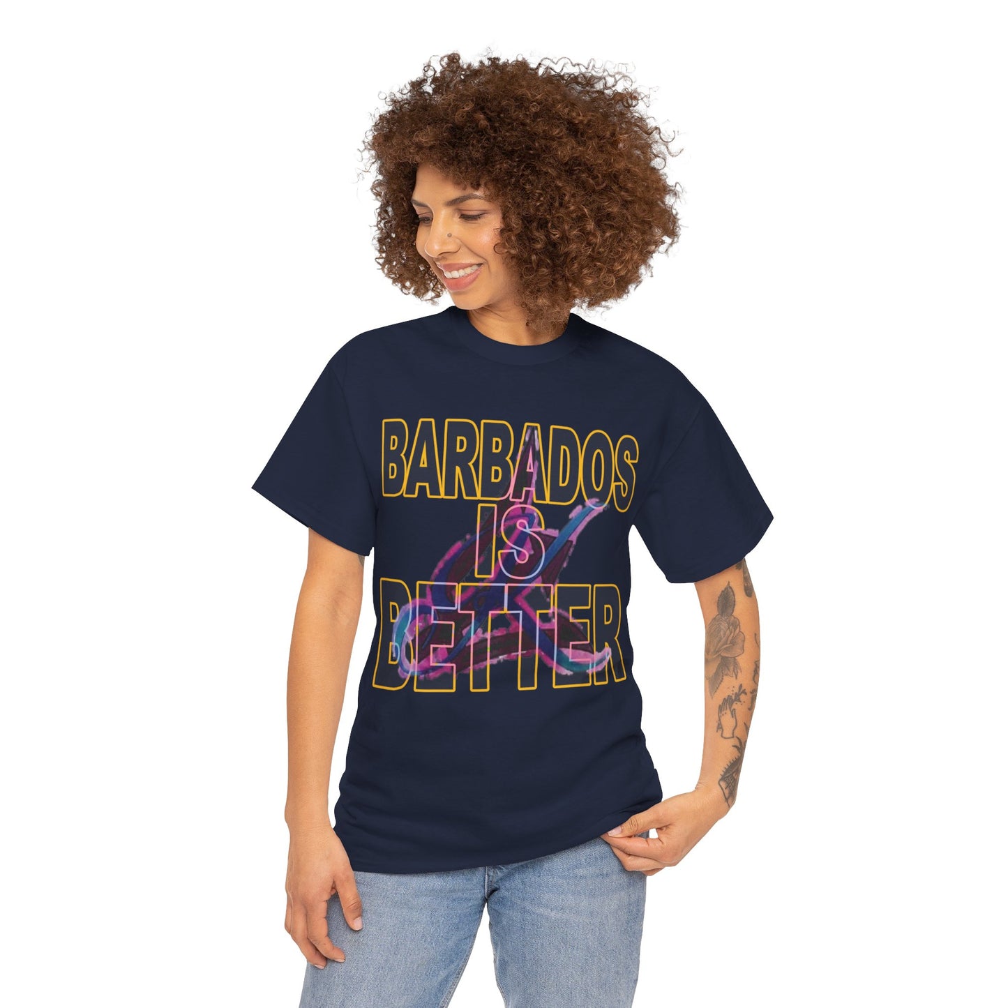 BARBADOS IS BETTER Unisex Heavy Cotton Tee